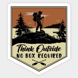 Think Outside - No Box Required Sticker